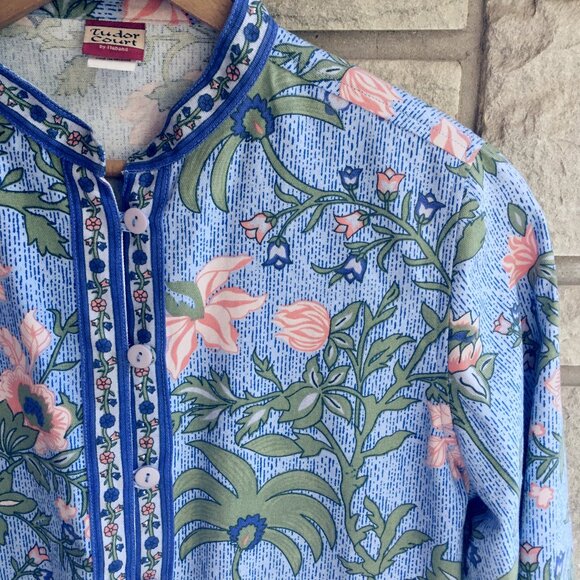 Vintage Botanical Tapestry Print Lightweight Jacket - Picture 1 of 5